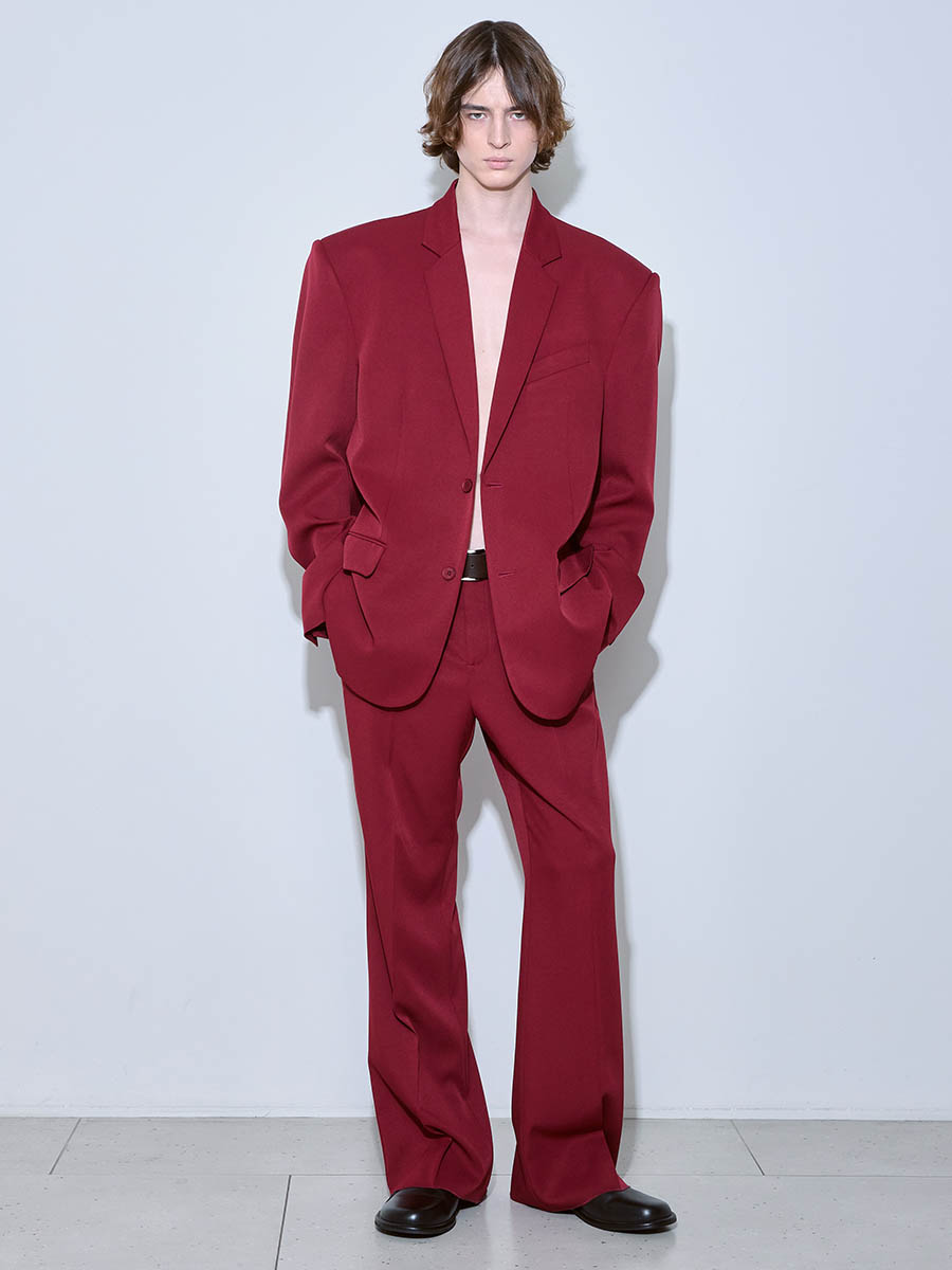 Брюки бордовые