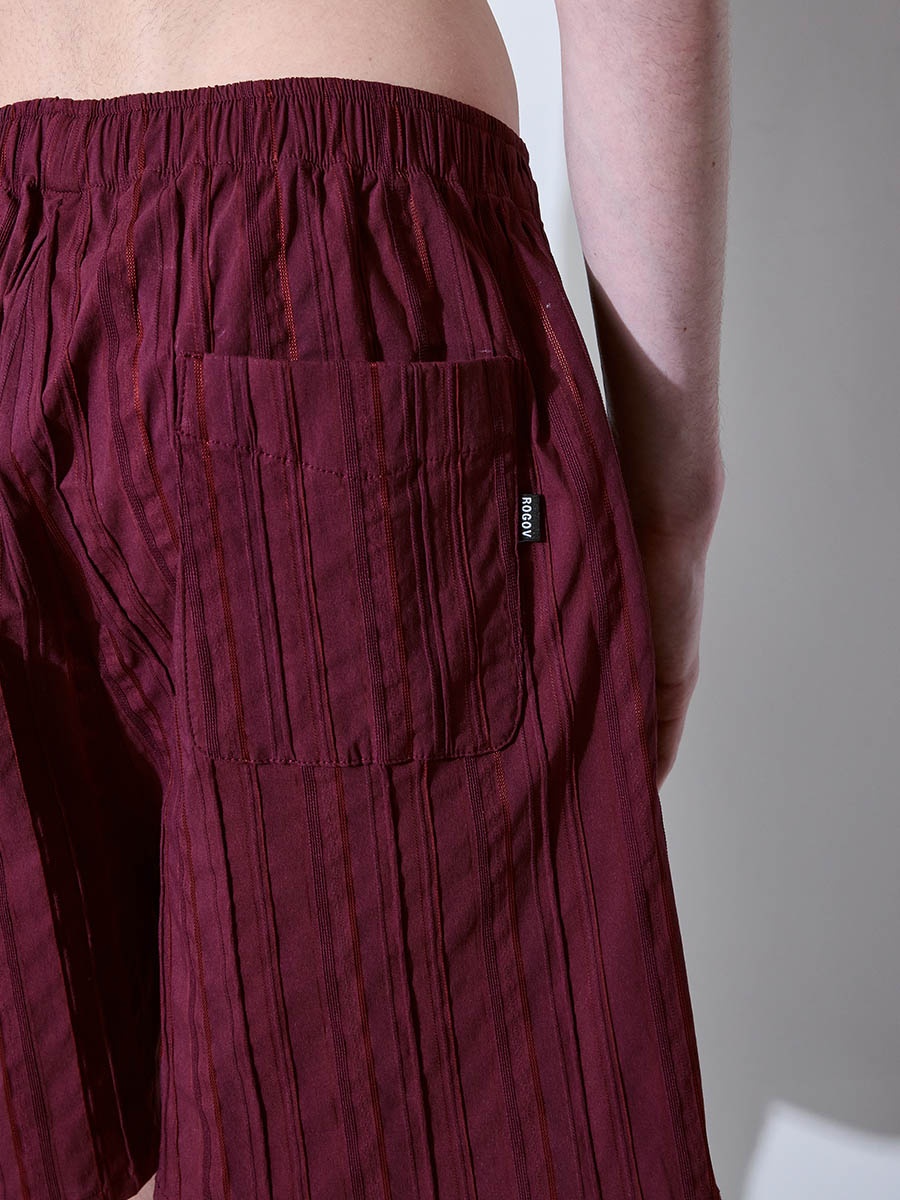 Шорты бордовые 