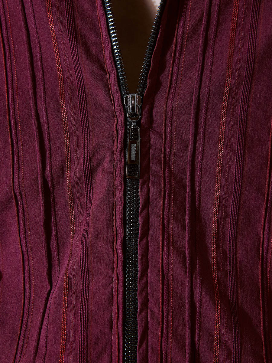 Бомбер бордовый 