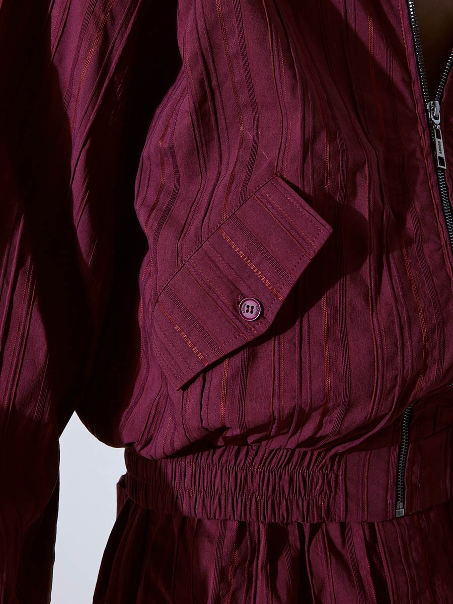 Бомбер бордовый 