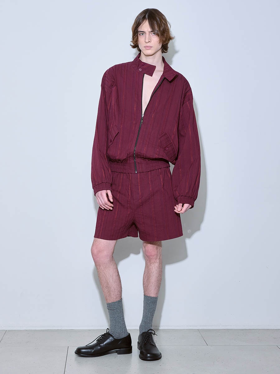 Бомбер бордовый 